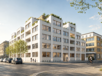 neues Mehrfamilienhaus in der Frohburger Straße in Leipzig